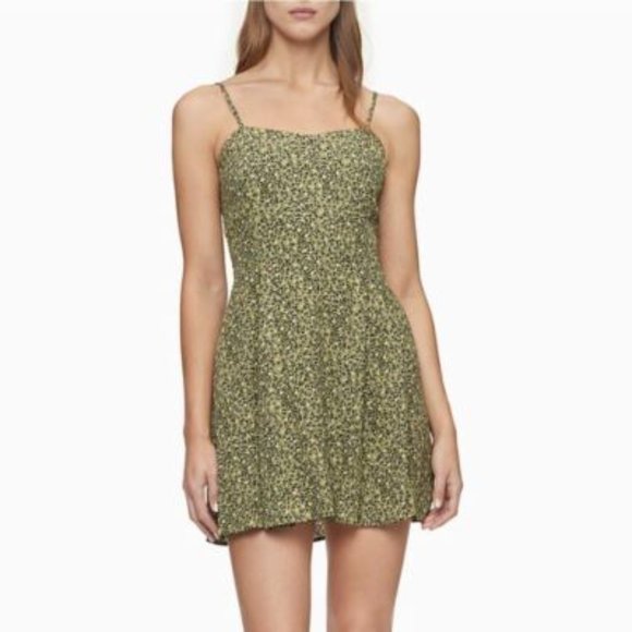 Calvin Klein Jeans Womens Micro Leopard Line Mini Dress, Size S, MSRP $79.5 - Picture 1 of 7